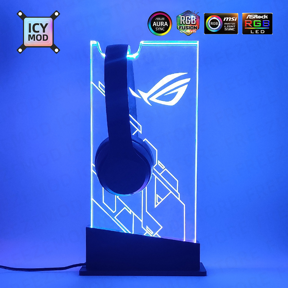 透明ゲーマーヘッドセットホルダー,PC mod,rgb/3ピ - Pc Gaming Fullset のレビューと価格